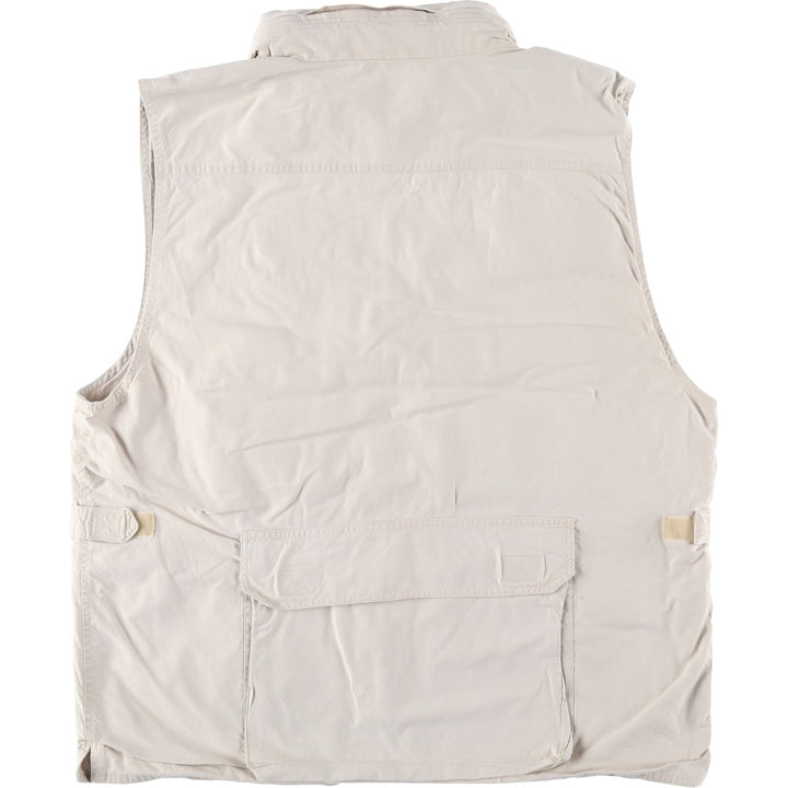 90'S Banana Republic Safari Vest, Men's Size L cotton Beige type Vintage Second Hand
