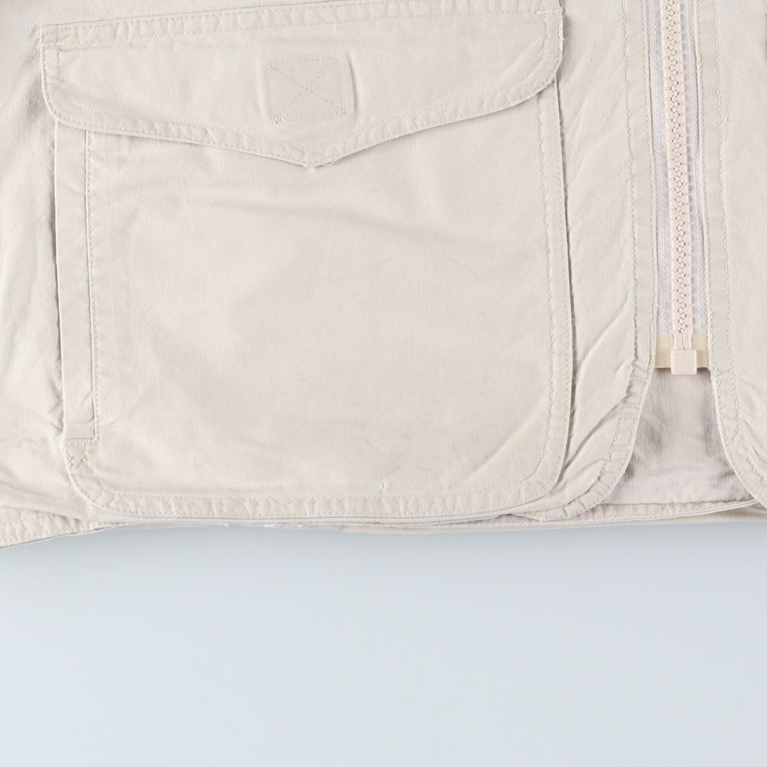 90'S Banana Republic Safari Vest, Men's Size L cotton Beige type Vintage Second Hand