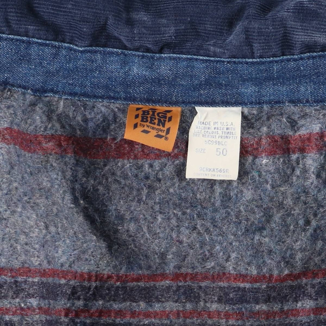Vintage 70s-80'S Wrangler Big Ben denim coverall, made in the USA, men's size XXL cotton blue type Vintage Second Hand