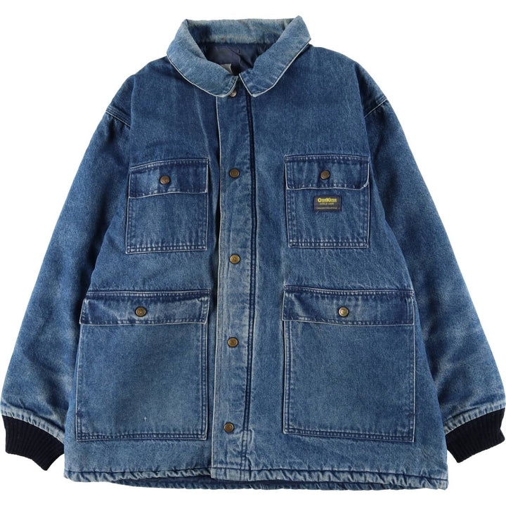 Osh Kosh Vintage Padded Denim Coveralls, Men's XL unclear blue type Vintage Second Hand