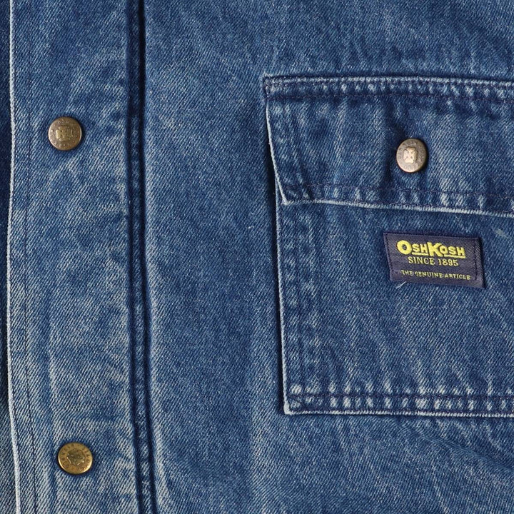 Osh Kosh Vintage Padded Denim Coveralls, Men's XL unclear blue type Vintage Second Hand