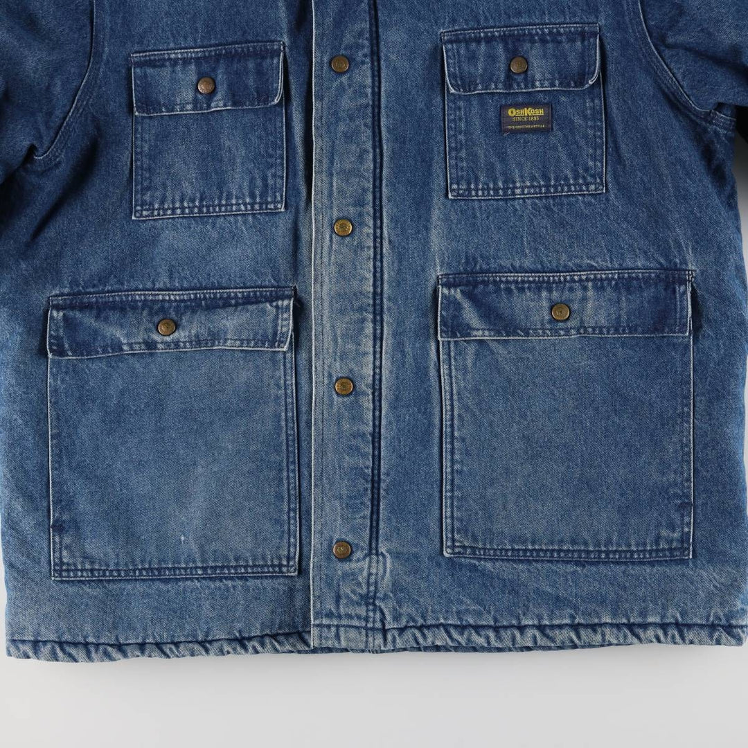 Osh Kosh Vintage Padded Denim Coveralls, Men's XL unclear blue type Vintage Second Hand