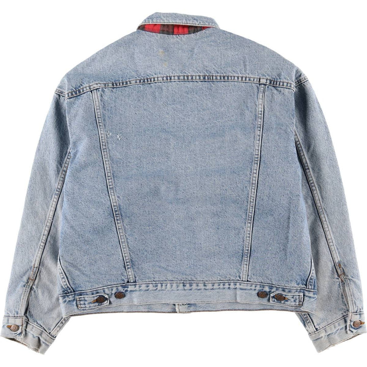 Vintage 80s-90'S Levi's 70417-0814 denim jacket, made in the USA, size XL, men's cotton blue type Vintage Second Hand