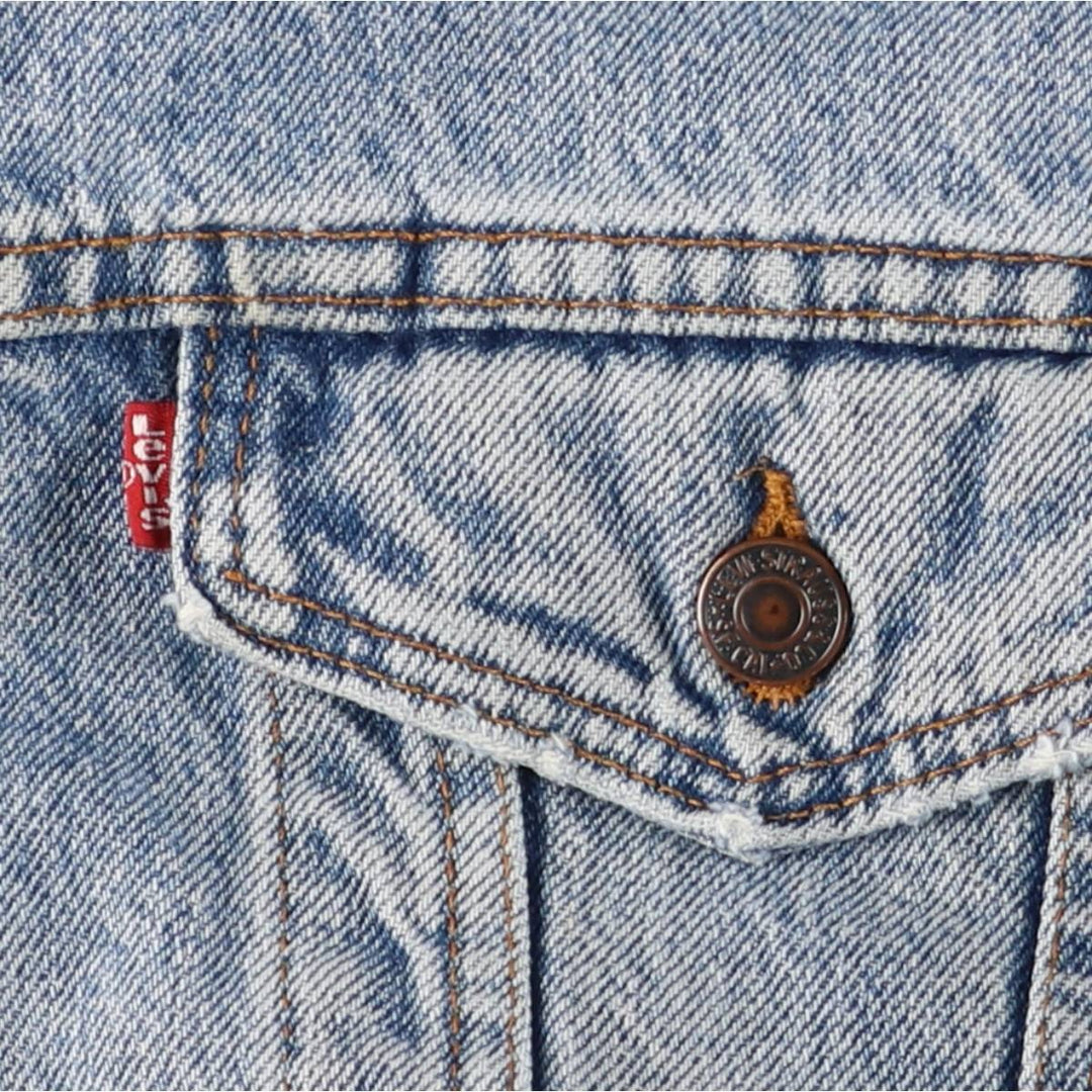Vintage 80s-90'S Levi's 70417-0814 denim jacket, made in the USA, size XL, men's cotton blue type Vintage Second Hand