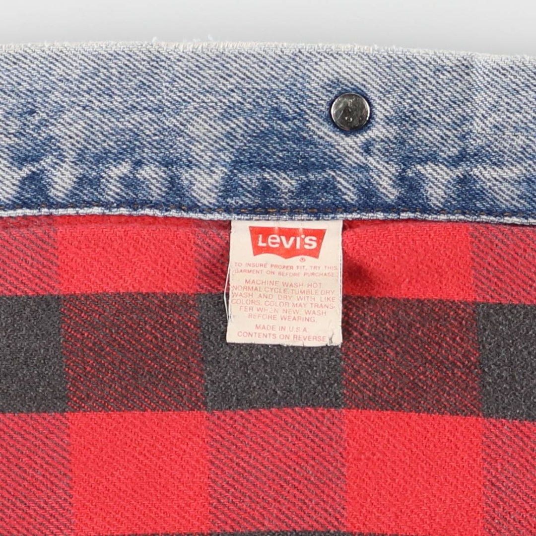 Vintage 80s-90'S Levi's 70417-0814 denim jacket, made in the USA, size XL, men's cotton blue type Vintage Second Hand