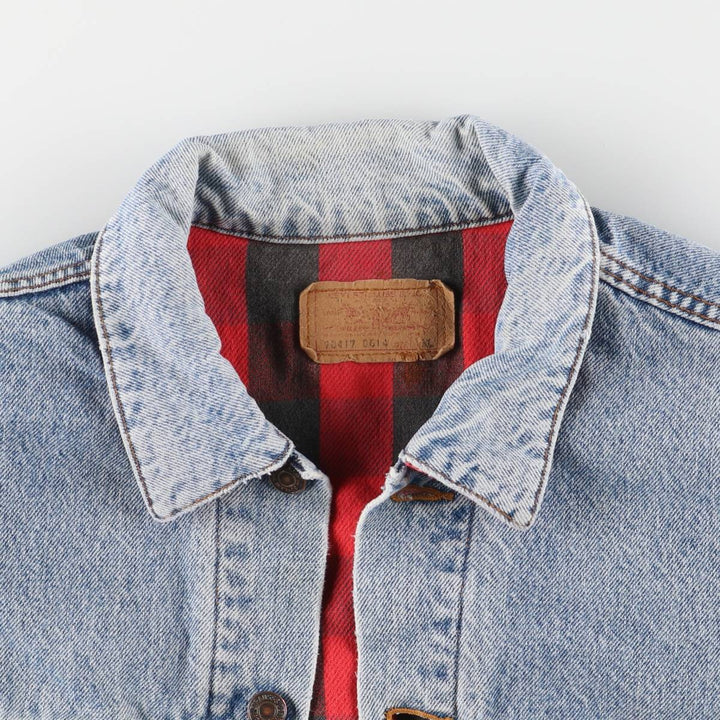 Vintage 80s-90'S Levi's 70417-0814 denim jacket, made in the USA, size XL, men's cotton blue type Vintage Second Hand
