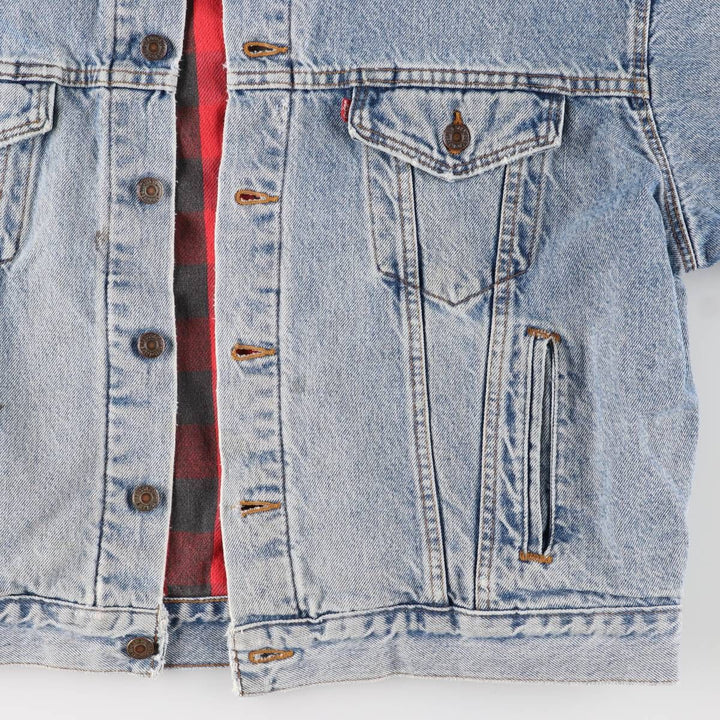 Vintage 80s-90'S Levi's 70417-0814 denim jacket, made in the USA, size XL, men's cotton blue type Vintage Second Hand