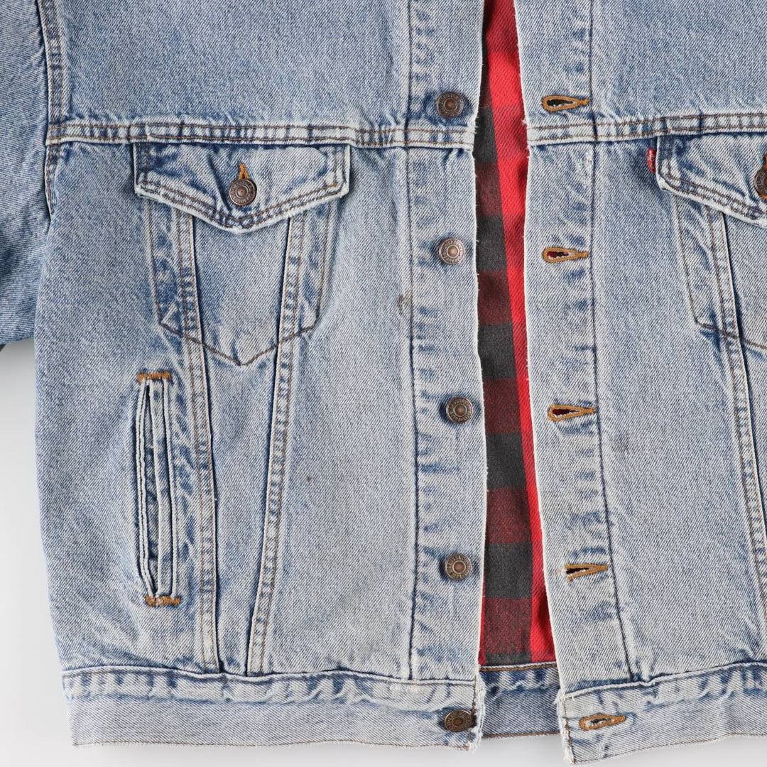 Vintage 80s-90'S Levi's 70417-0814 denim jacket, made in the USA, size XL, men's cotton blue type Vintage Second Hand