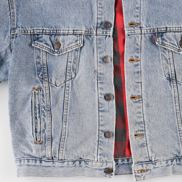 Vintage 80s-90'S Levi's 70417-0814 denim jacket, made in the USA, size XL, men's cotton blue type Vintage Second Hand