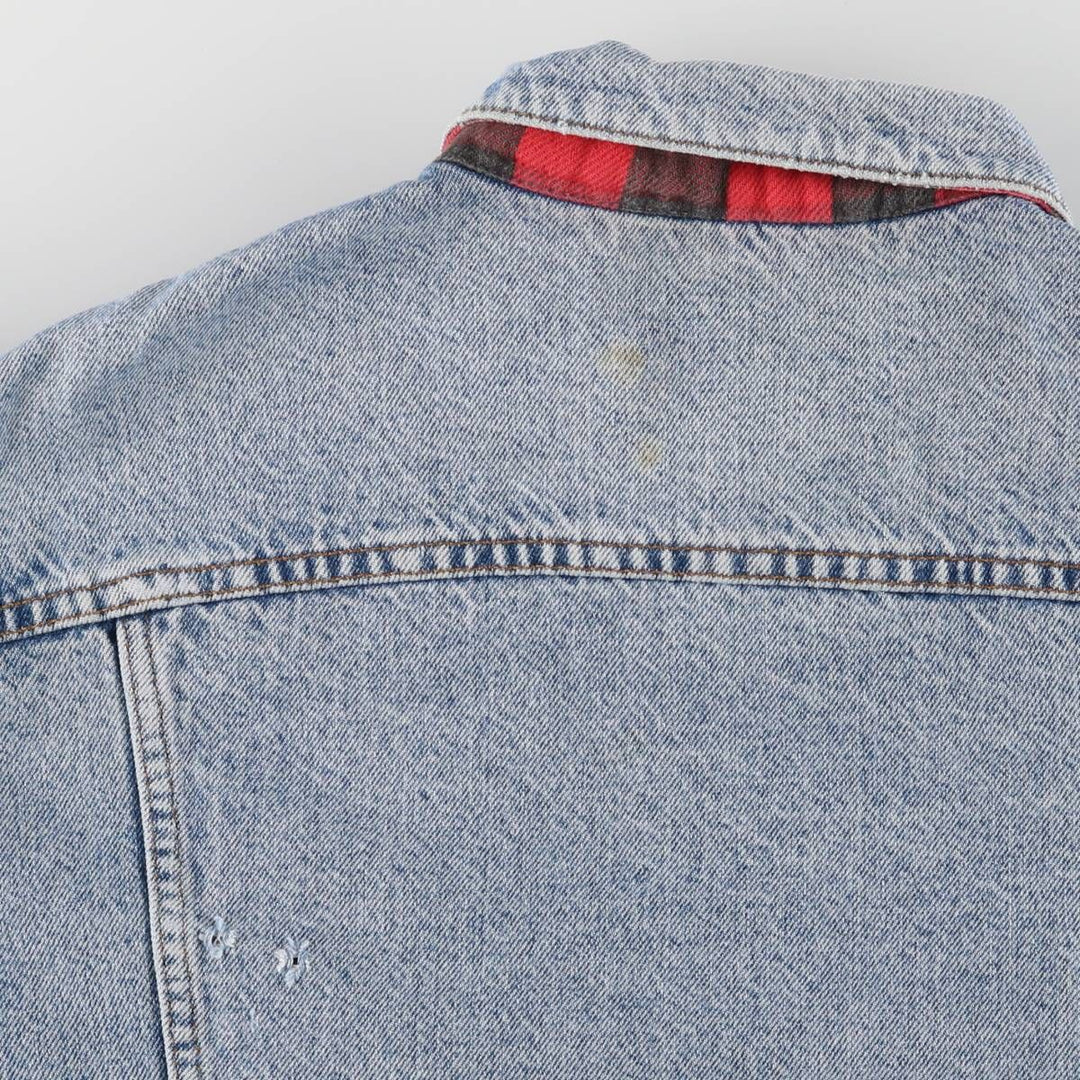 Vintage 80s-90'S Levi's 70417-0814 denim jacket, made in the USA, size XL, men's cotton blue type Vintage Second Hand