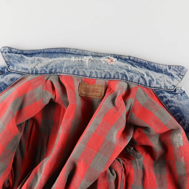Vintage 1980'S Levi's 70411-0816 denim jacket, made in the USA, size M. cotton blue type Vintage Second Hand
