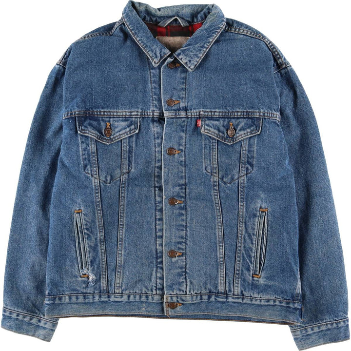 90'S Levi's Denim Jacket, Men's Size XL, Vintage cotton blue type Vintage Second Hand