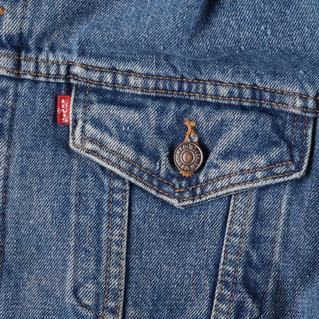 90'S Levi's Denim Jacket, Men's Size XL, Vintage cotton blue type Vintage Second Hand