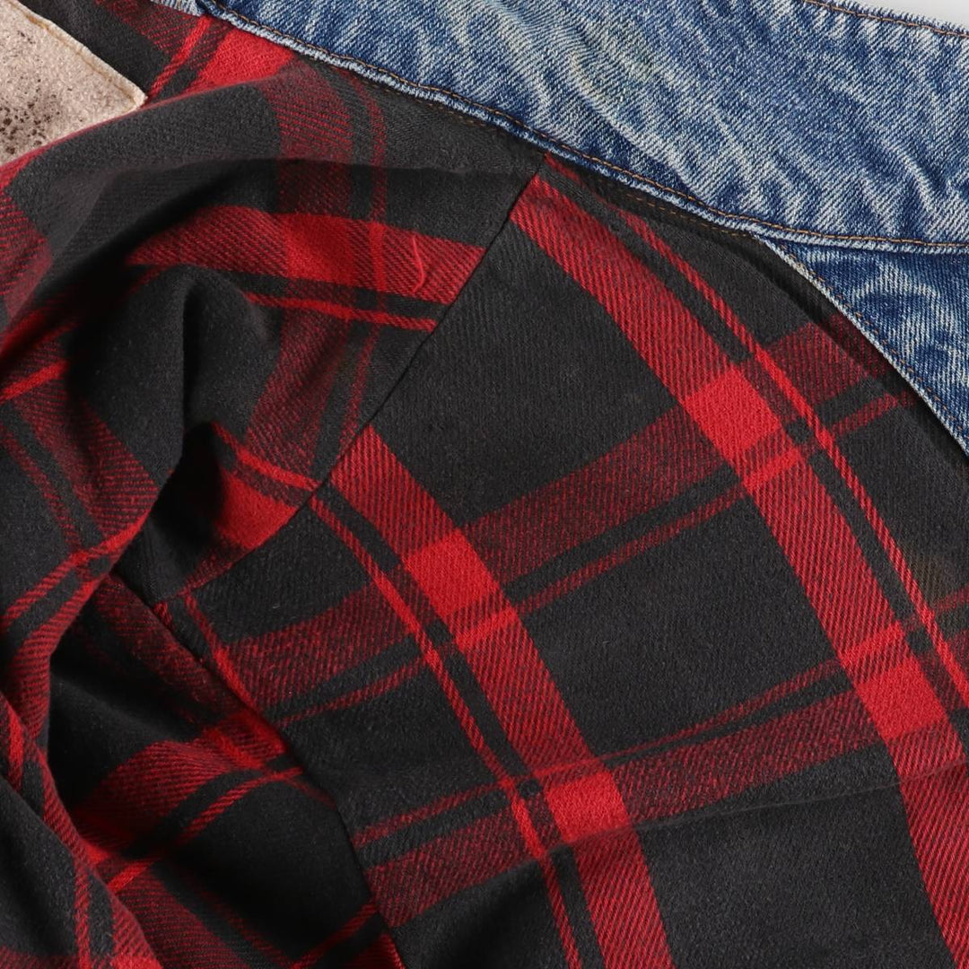 90'S Levi's Denim Jacket, Men's Size XL, Vintage cotton blue type Vintage Second Hand