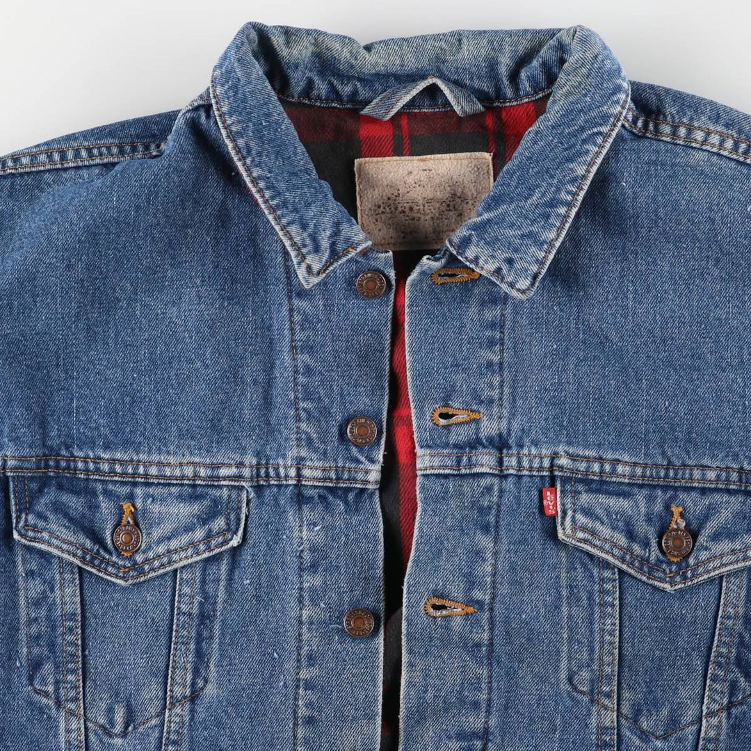 90'S Levi's Denim Jacket, Men's Size XL, Vintage cotton blue type Vintage Second Hand