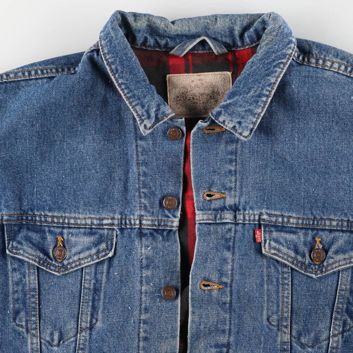 90'S Levi's Denim Jacket, Men's Size XL, Vintage cotton blue type Vintage Second Hand