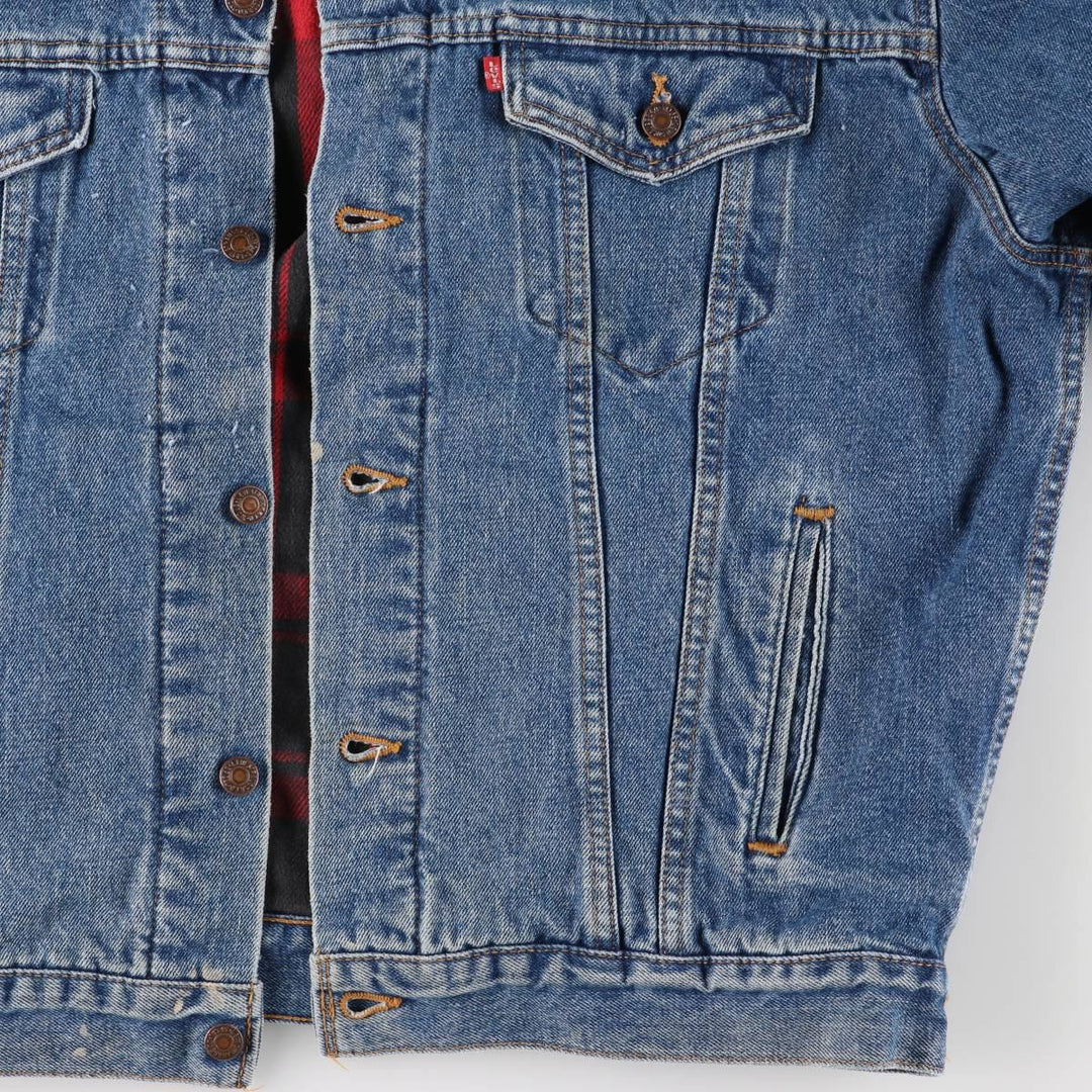 90'S Levi's Denim Jacket, Men's Size XL, Vintage cotton blue type Vintage Second Hand