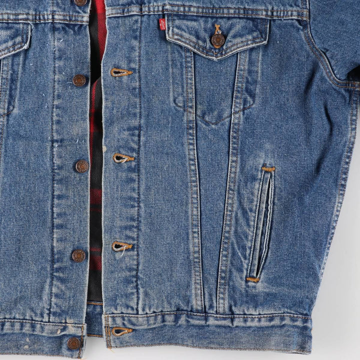 90'S Levi's Denim Jacket, Men's Size XL, Vintage cotton blue type Vintage Second Hand