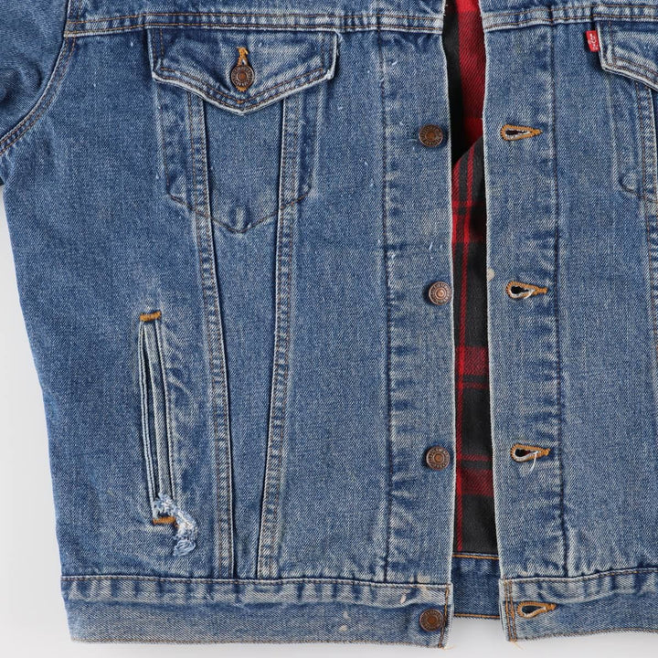90'S Levi's Denim Jacket, Men's Size XL, Vintage cotton blue type Vintage Second Hand