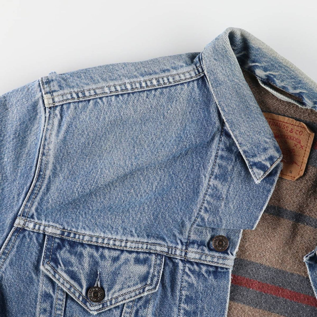 90'S Levi's 70605-0216 Denim Jacket, Men's Size Medium, Vintage cotton blue type Vintage Second Hand