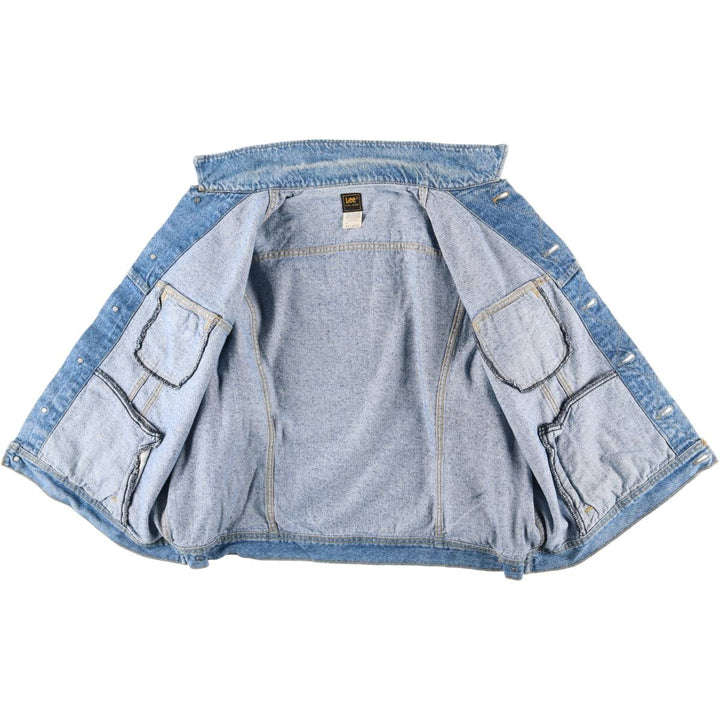 Vintage Lee denim jacket from the 1980'S to 1990s, made in the USA, men's size XXL cotton blue type Vintage Second Hand