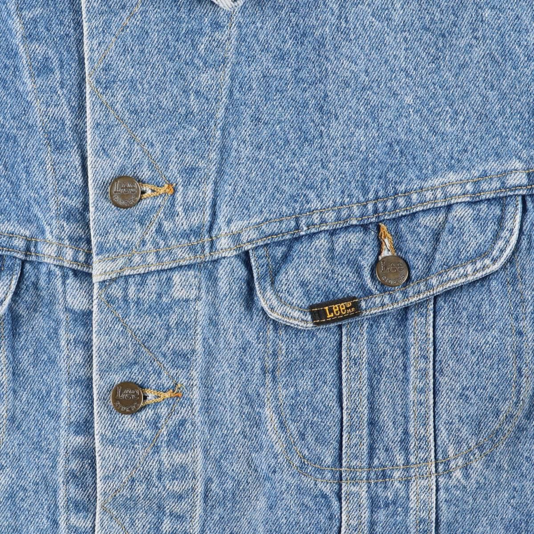 Vintage Lee denim jacket from the 1980'S to 1990s, made in the USA, men's size XXL cotton blue type Vintage Second Hand