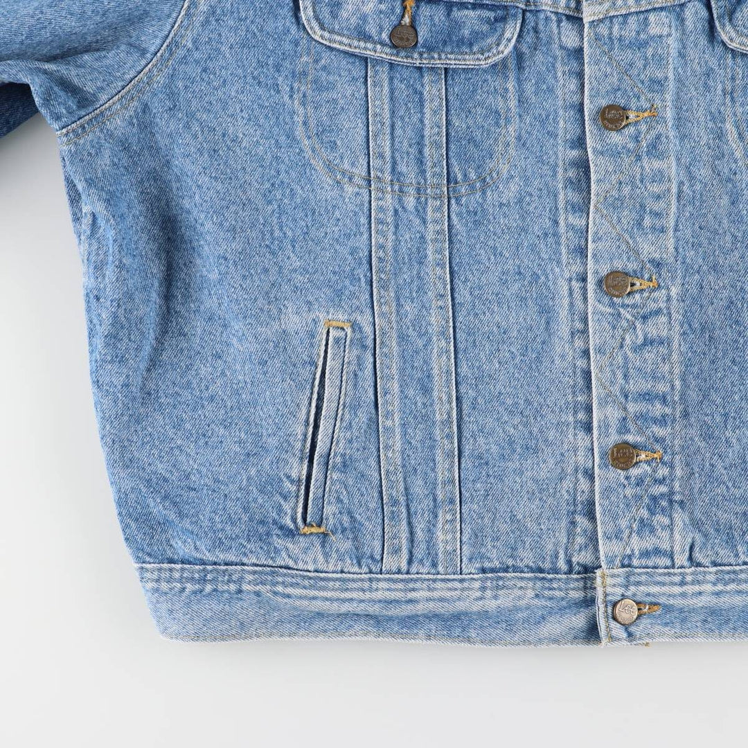 Vintage Lee denim jacket from the 1980'S to 1990s, made in the USA, men's size XXL cotton blue type Vintage Second Hand