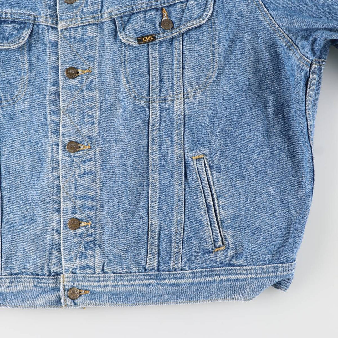 Vintage Lee denim jacket from the 1980'S to 1990s, made in the USA, men's size XXL cotton blue type Vintage Second Hand