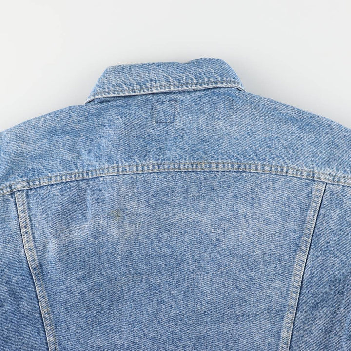 Vintage Lee denim jacket from the 1980'S to 1990s, made in the USA, men's size XXL cotton blue type Vintage Second Hand