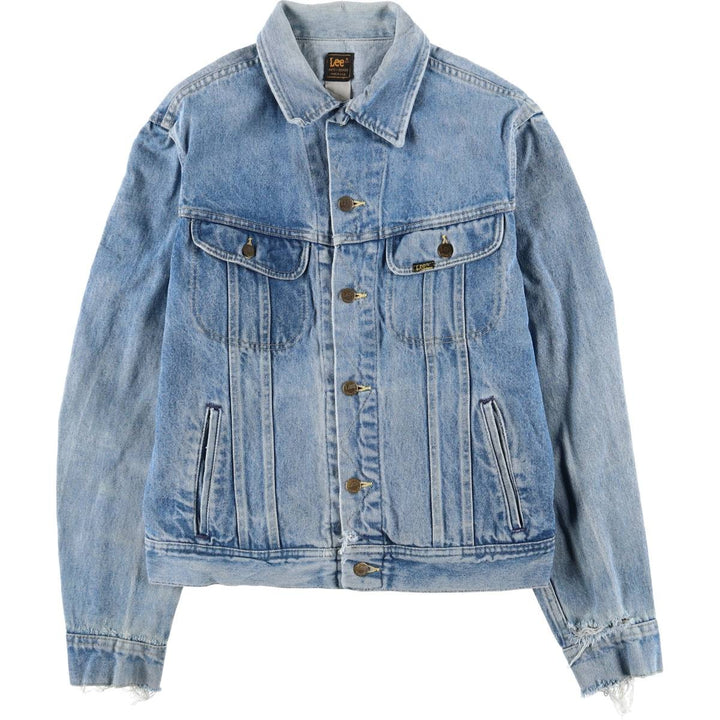 Vintage Lee denim jacket from the 1980'S to 1990s, made in the USA, size L, men's. cotton blue type Vintage Second Hand