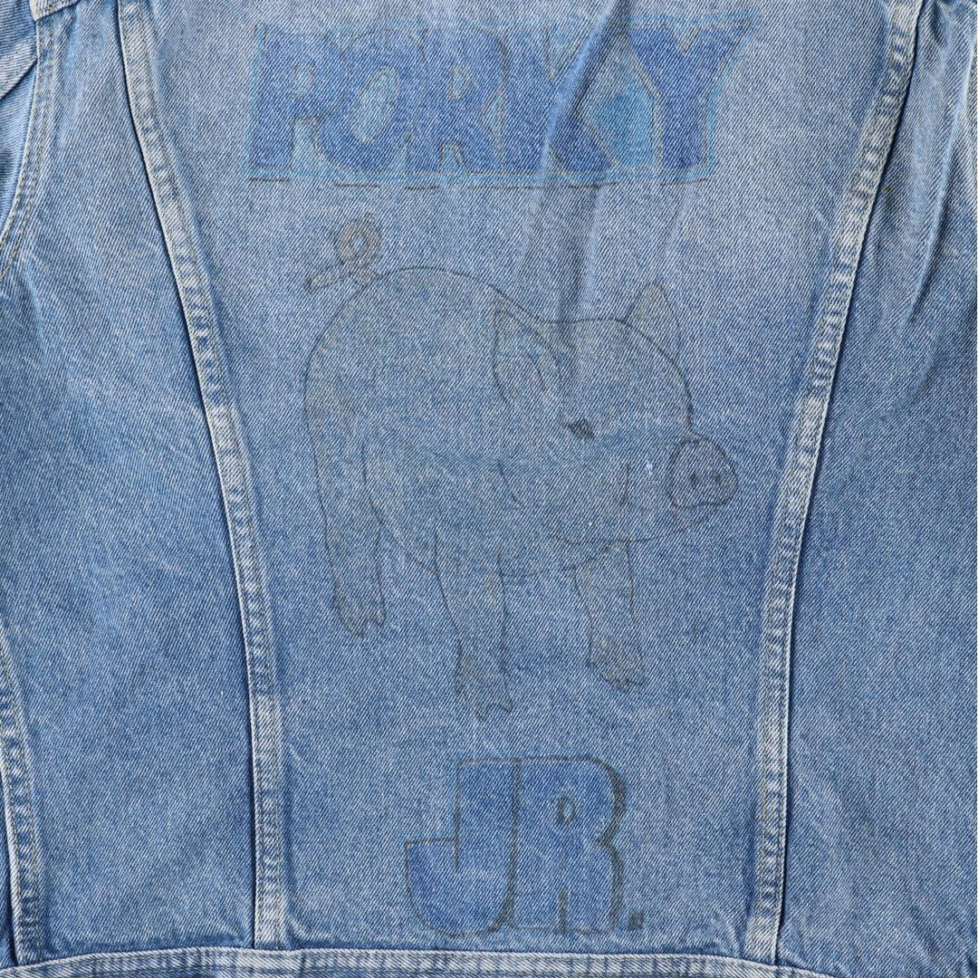 Vintage Lee denim jacket from the 1980'S to 1990s, made in the USA, size L, men's. cotton blue type Vintage Second Hand