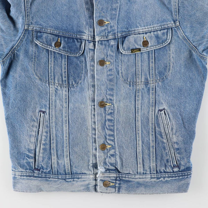 Vintage Lee denim jacket from the 1980'S to 1990s, made in the USA, size L, men's. cotton blue type Vintage Second Hand