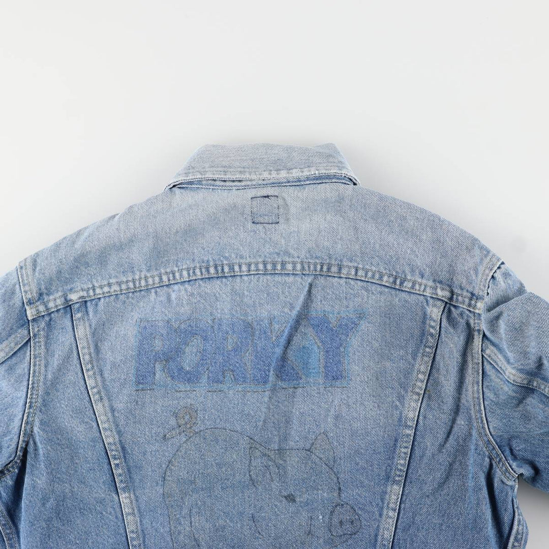 Vintage Lee denim jacket from the 1980'S to 1990s, made in the USA, size L, men's. cotton blue type Vintage Second Hand