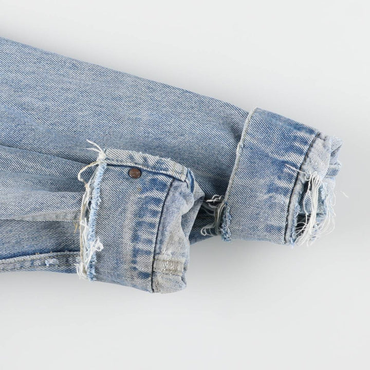 Vintage Lee denim jacket from the 1980'S to 1990s, made in the USA, size L, men's. cotton blue type Vintage Second Hand