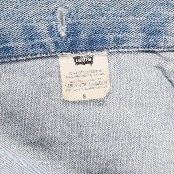 Levi's denim jacket, made in Canada, men's size M cotton blue type Vintage Second Hand