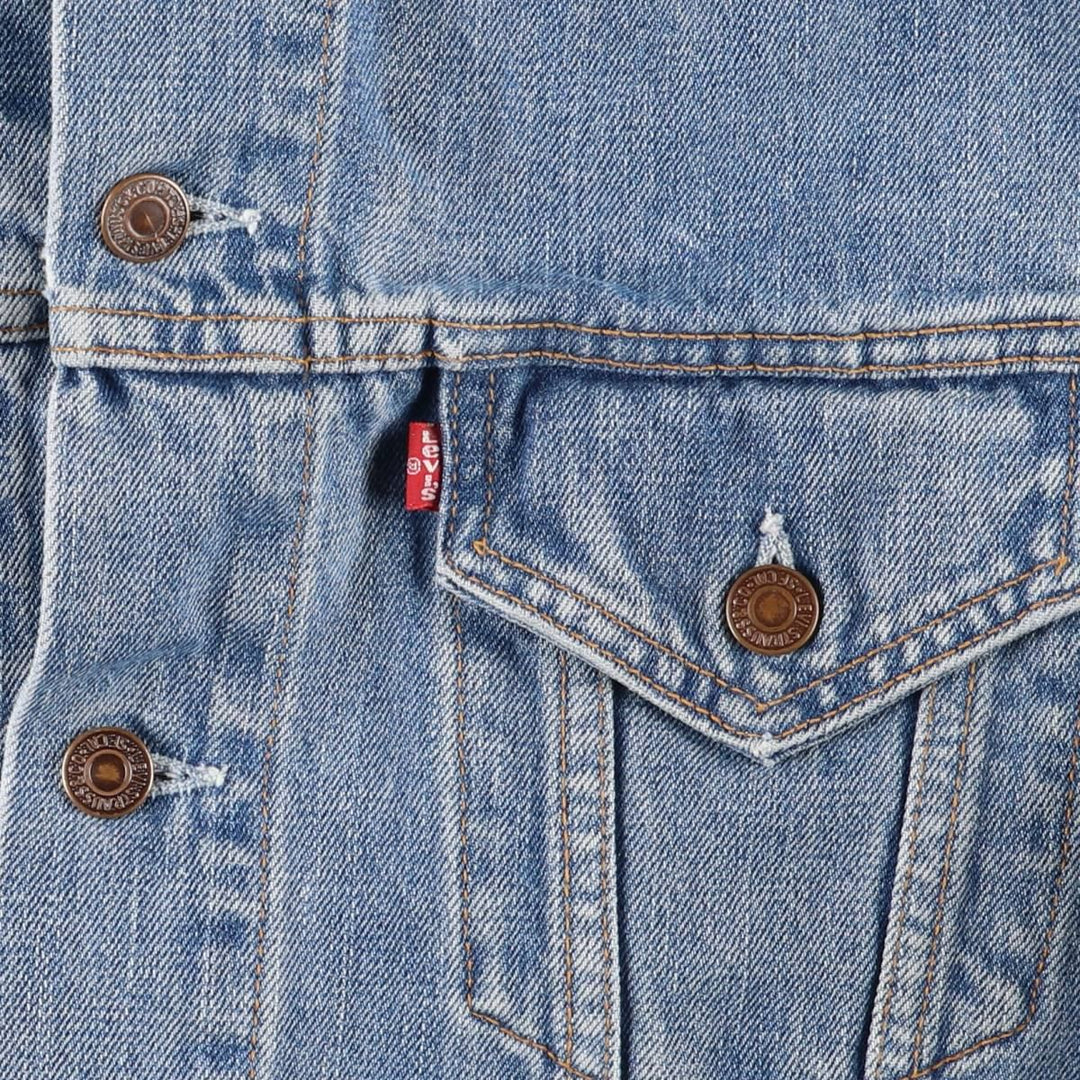 2000'S Levi's Euro Model Denim Jacket, Men's Size XL cotton blue type Vintage Second Hand