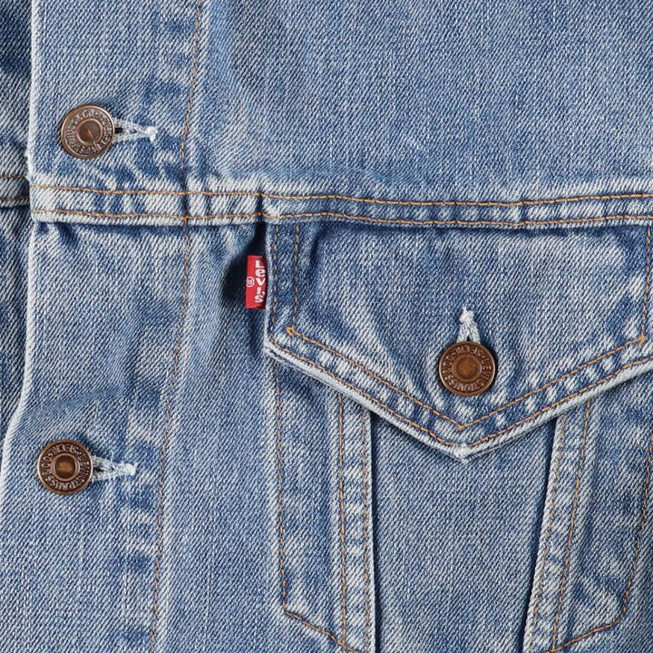 2000'S Levi's Euro Model Denim Jacket, Men's Size XL cotton blue type Vintage Second Hand