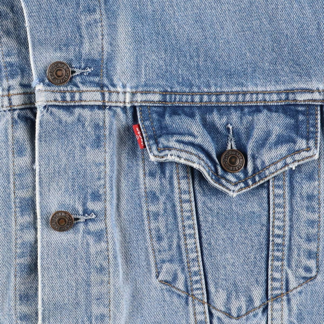 90'S Levi's 70503-0216 Denim Jacket, Men's Size XL, Vintage cotton blue type Vintage Second Hand
