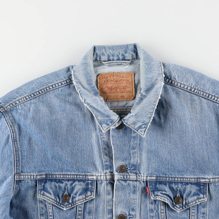 90'S Levi's 70503-0216 Denim Jacket, Men's Size XL, Vintage cotton blue type Vintage Second Hand