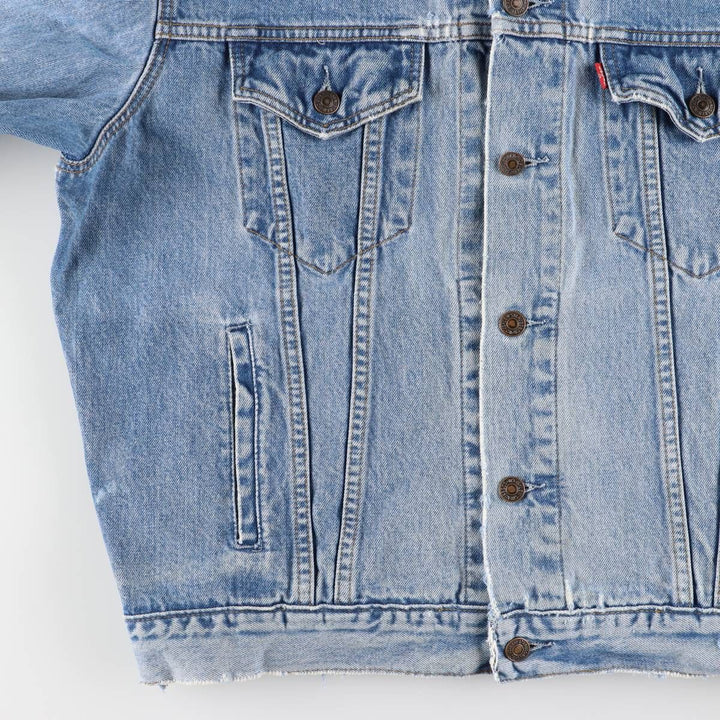 90'S Levi's 70503-0216 Denim Jacket, Men's Size XL, Vintage cotton blue type Vintage Second Hand
