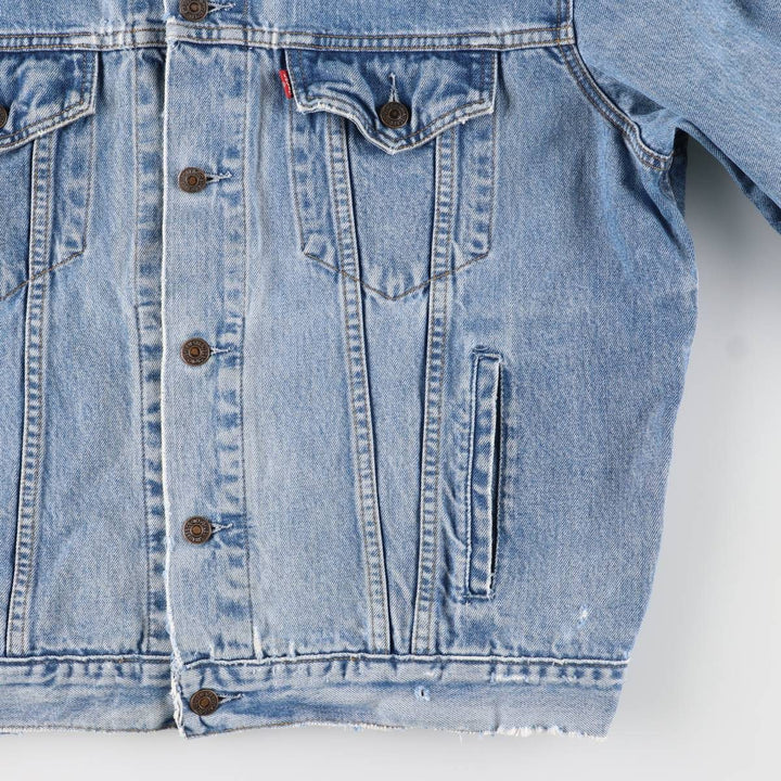 90'S Levi's 70503-0216 Denim Jacket, Men's Size XL, Vintage cotton blue type Vintage Second Hand