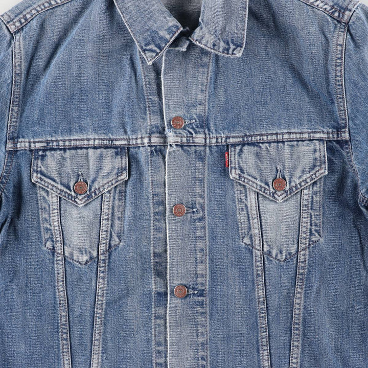 2000'S Levi's Euro Model Denim Jacket, Men's Size XL cotton blue type Vintage Second Hand