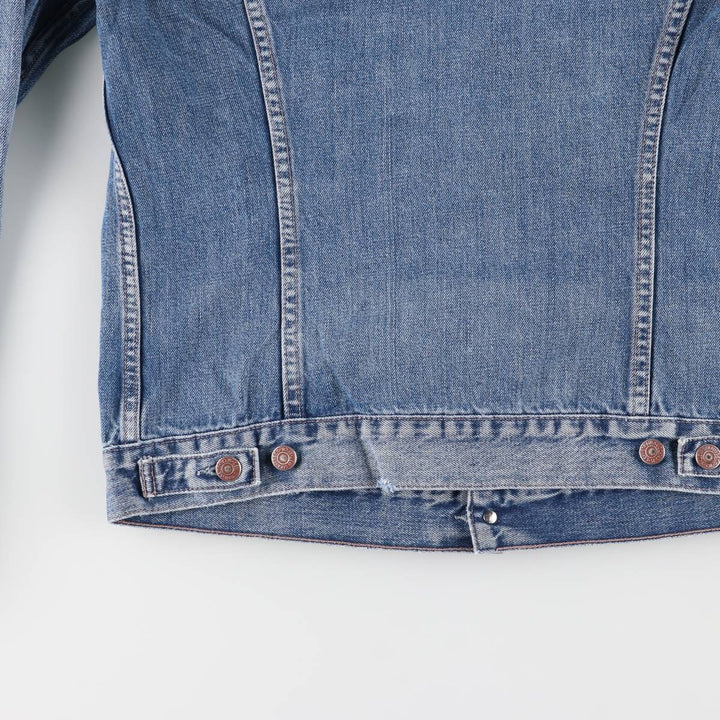 2000'S Levi's Euro Model Denim Jacket, Men's Size XL cotton blue type Vintage Second Hand