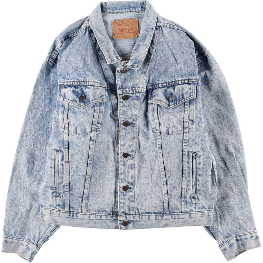 Levi's denim jacket, made in Canada, men's size L cotton blue type Vintage Second Hand