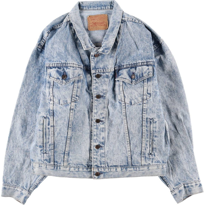 Levi's denim jacket, made in Canada, men's size L cotton blue type Vintage Second Hand