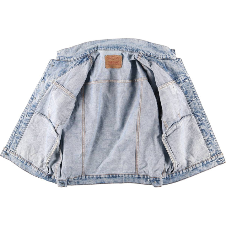 Levi's denim jacket, made in Canada, men's size L cotton blue type Vintage Second Hand