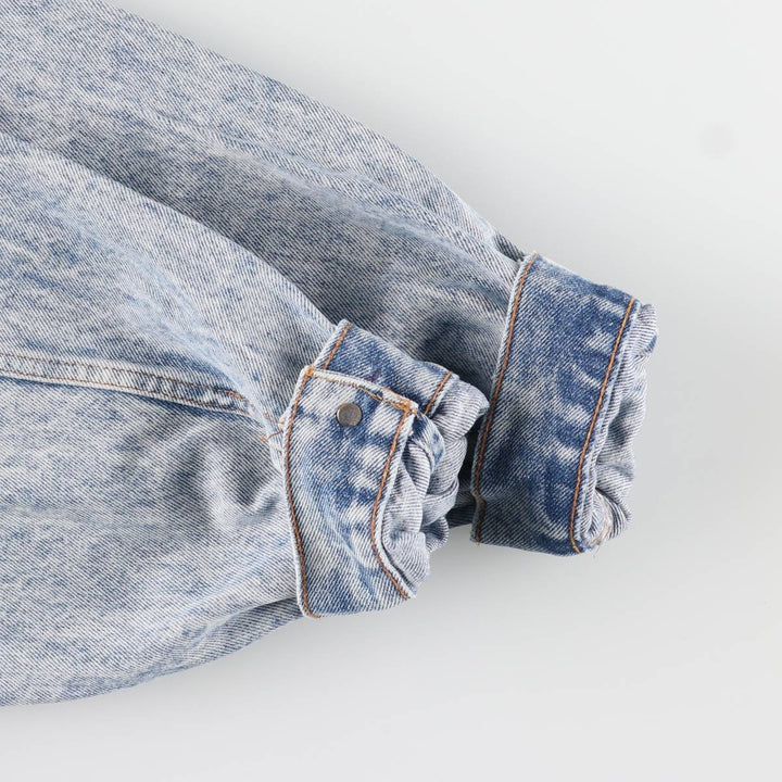 Levi's denim jacket, made in Canada, men's size L cotton blue type Vintage Second Hand