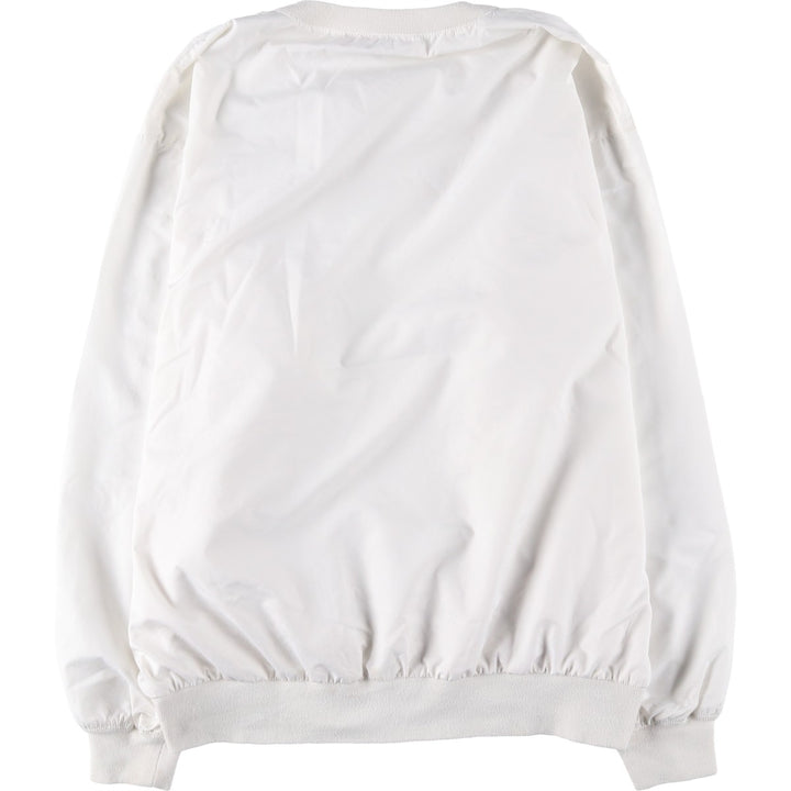 90s~00'S Ralph Lauren POLO GOLF Warm-up pullover for men (size L) polyester white type Vintage Second Hand