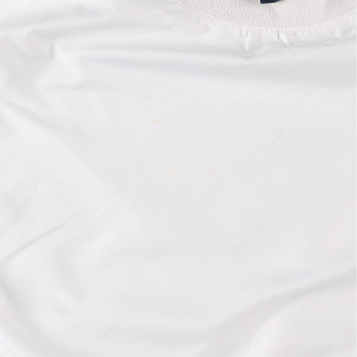 90s~00'S Ralph Lauren POLO GOLF Warm-up pullover for men (size L) polyester white type Vintage Second Hand