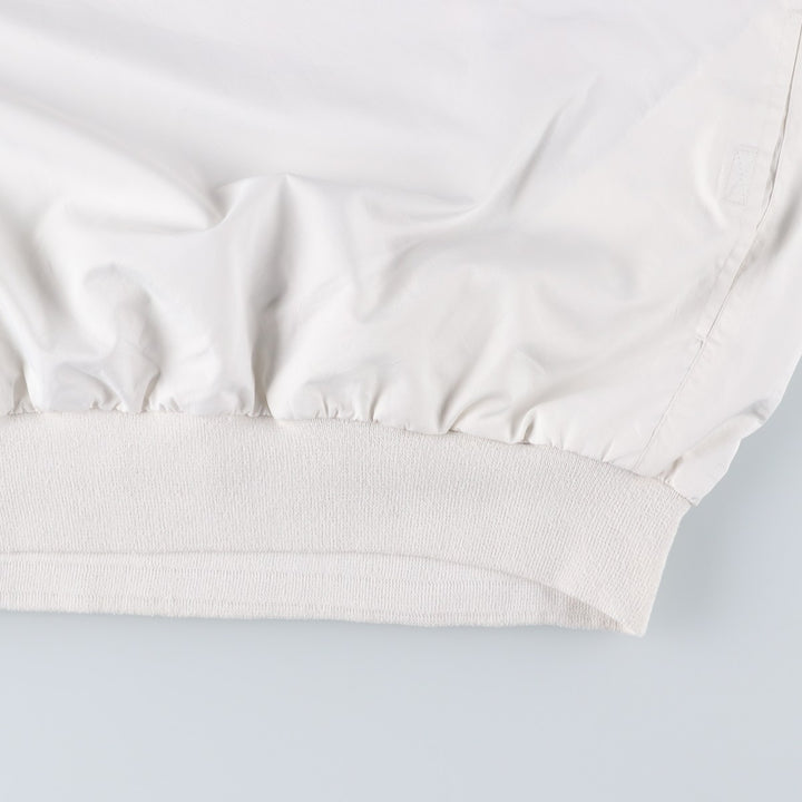 90s~00'S Ralph Lauren POLO GOLF Warm-up pullover for men (size L) polyester white type Vintage Second Hand